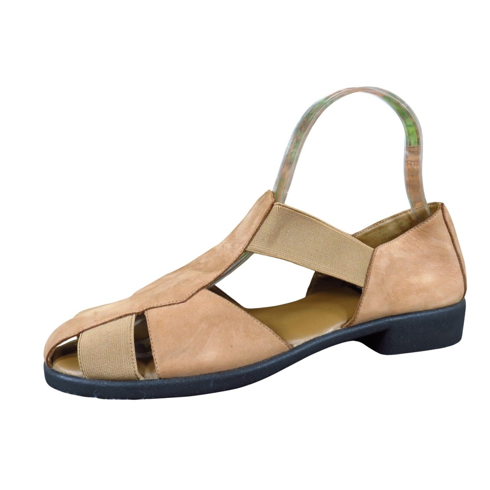 Aerosoles What's What Womens Fisherman Sandals Size 7.5 Walking Tan‎ Leather
